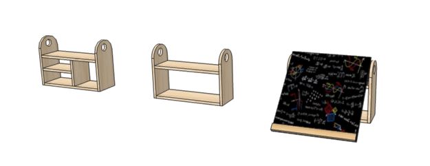 детские настольные полки полосатая лошадка