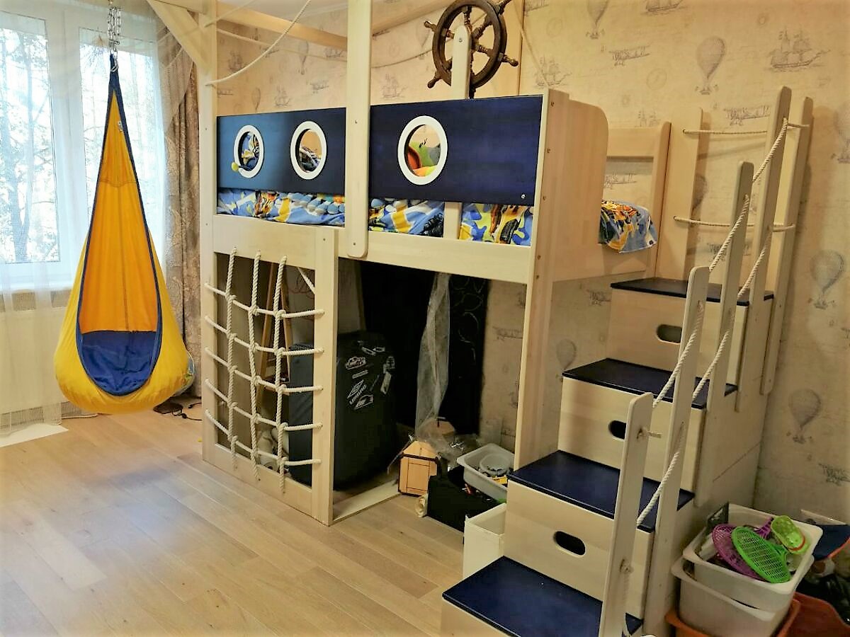 кровать корабль